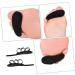 2PCS Toe Splitter Bunion Separators for Men & Women | Overlapping Toe Correction - Raised Cloth Eva with Elastic Band | Nursing Supplies Black - Buy Online on GoSupps.com