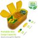 Weekly Pill Organizer Travel - Double-Sided Portable 2/3/4 Times a Day - 2 PC Orange - Ideal for Supplements Fish Oils Medication & Vitamins - Buy Online on GoSupps.com