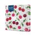 PAW - Napkins 3 -layer (33 x 33 cm) I 20 pieces I perfect for birthdays parties weddings communion and celebrate I paper napkins colorful - pattern with fruit cherries I cherries pattern
