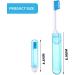 Portable Travel Toothbrush Kit - Folding Toothbrush with Built-in Cover for Hiking, Camping & Traveling - Mini Multi Color (4 Pack) - Buy Online on GoSupps.com
