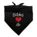 GRAPHICS & MORE Bitches Love Me Funny Dog Pet Bandana - Black