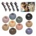 14 Pcs Bird Nest Hair Clips Holder Ponytail Holder Matte Fashion Expandable Ponytail Holder Hair Pin Hair Accessories for Women Girls