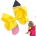 Pencil Pinwheel Bows Clips Creative Colorful Grosgrain Ribbon Bows Stable Grosgrain Bows Hair Clips Boutique Bow Alligator Clips for Easter - Buy Online on GoSupps.com