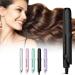 2-in-1 Mini Curling Wand Flat Iron Hair Straightener Mini Curling Iron 2-in-1 Mini Hair Straightener Portable Travel Curling Wand Hair Styling Tools for All Hair Kinds (Black)