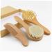 KOMBIUDA 1 Set Newborn Wooden Baby Hairbrush and Comb Cap | Natural Grooming Gift for Infants and Toddlers - Buy Online on GoSupps.com