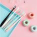 Ymiko Ultra Soft Adults Toothbrush Set 10pcs with Covers Different Colors for Dental Care Safe Plastic Material Smooth Handle (10pcs)