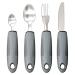 Beticam Extra Wide Handles Easy Grip Cutlery Set of 4 Cutlery for Arthritic Hands with Knife Fork Spoon Cutlery for Disabled Hands for Disabled Arthritis Parkinson's Disease Tremors Sufferers