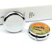 Round Pill Box with Tortoise Turtle Print - 3 Compartment Portable Metal Organizer - Decorative Pocket Pill Case Style-6 - Buy Online on GoSupps.com