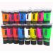Quiet&Far Body Paint Set with tubes 16 x 0.7 fl oz (8 colors)Neon Glow in the dark paint face paint Blacklight Reactive Fluorescent Paint Non-Toxic, SL_LC_16PCS