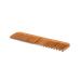 Bass Brushes | Grooming Comb | Premium Bamboo Teeth and Handle | Wide Tooth/Fine Tooth Combination | Dark Finish | Model W3 - DB