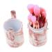 Beaupretty 1 Set Makeup Brush Set Makeup Brush Holder Eyeliner Brush Makeup Vanity Desk Powder Brush Cosmetic Brush Kit Makeup Brush Kit Plastic Pink Marbling Dressing Table