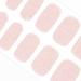 DANNI & TONI 28 Stickers Semi Cured Gel Nail Polish Strips Gel Nail Stickers (Glitz) Salon-Quality Gel Nail Polish Strips Manicure Stickers Set Peach Puff with Colourful Shimmer
