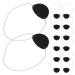 FOMIYES 14 pi ces Lot de Cache- il Pirate Feutre Noir avec Sangle lastique Pi ces Oculaires pour Gar on Fille et Adultes Costume Halloween Accessoires pour F tes Th me