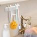 Lencyotool Self-Adhesive Toothbrush Holder | Bathroom & Kitchen Organizer for Razors Brushes & Toothpaste - White Bathroom Accessories - Buy Online on GoSupps.com