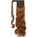 Clip in Ponytail Extension for Women | Long Straight Curly Hairpiece in Brown, Black, Blonde | 17 Inch - Light Auburn - Buy Online on GoSupps.com