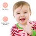 Airfish Baby Teething Toys | BPA-Free Soft Silicone Bite Rings for Babies - 4 Pack Pink Blue Red Green | Easy-to-Hold Handles - Buy Online on GoSupps.com