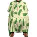 Pickle Pattern Barber Cape with Adjustable Snap Hair Cutting Salon Barber Apron for Adult