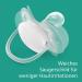 Philips Avent Ultra Soft Pacifier 2 Pack SCF091/05 - BPA-Free Extra Soft for Babies 0-6 Months Includes Sterilization Box - Green/Cream - Buy Online on GoSupps.com