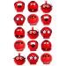 15 x Red Nose FACES Party Pack Edible Wafer or Icing Cupcake Toppers Fun Charity Party Cake Decorations Perfect For Brownies Cookies Muffins & More! (Premium Icing Sheet)