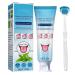 Tongue Cleaning Gel Tongue Cleaning Brush Kit Bad Breath Cleaner Tongue Scraper & Cleaner with Cleaning Gel Mint Scent to Remove Bad Breath and Freshen Breath