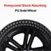 INSTR Electric Wheelchair Rear Wheel Assembly Honeycomb Solid Tires Back Wheel Replacement 12 1/2 x 2 1/4 - Black Pack of 2 - Buy Online on GoSupps.com