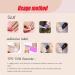 Short False Nails - Cute Red & Pink Square Press On Nails with Silver Glitter | 24 Pcs Acrylic Stick On Nails for Women & Girls - Buy Online on GoSupps.com