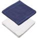 Linteum Textile 12-Pack 13x13 Navy Blue Washcloths - 100% Soft Cotton Face Towels - Buy Online on GoSupps.com