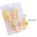 Muloo 2pieceS Girls Hair Clip Embroidery Butterfly Hairpins Elegant Hairstyle Accessories Bows Hair Barrettes Children Headdress Hair Clip Yellow - Buy Online on GoSupps.com