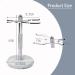 GMYIAK Razor and brush stand razor holder with marble base is more stable the base does not rust and the fitted protective distance protects your worktop a gift (white) - Buy Online on GoSupps.com
