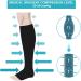 Buy XL Black Compression Socks for Men & Women - Open Toe Flight Support Stockings 20-30 mmHg for Travel Work Pregnancy & Varicose Veins - Buy Online on GoSupps.com