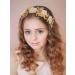 IYOU Flower Wedding Headbands Yellow Pearl Headpiece Floral Birthday Communion Bridal Hair Accessories for Girls - Buy Online on GoSupps.com