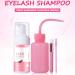 Eyelash Extension Shampoo - Foam Eyelash Cleaner Brush Applicator | Rinse Bottle 100ml Soft Eyelid Purification Solution Maqui Removal Accessory - Buy Online on GoSupps.com