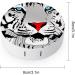 Abstract White Tiger Round Contact Lens Storage Case | Portable Box Kit with Mirror - Cute & Functional - Buy Online on GoSupps.com