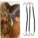 10 Pcs Horse Chant Rubber Elastic Hook Hair Bands - Premium Hair Jewelry & Styling Tools for Women - Buy Online on GoSupps.com