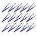SUPVOX 100pcs Plastic Tweezers Disposable Tweezers for DIY Craft Medical Beading Tweezers (Blue)