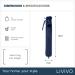 LIVIVO 2L Extra Long Hot Water Bottle - Giant 75cm, Navy with Pom-Pom Cover - Buy Online on GoSupps.com