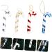 Ciieeo Holiday Candy Canes 4pcs Christmas Candy Cane Candy Canes Christmas Ornaments Candy Walking Sticks Christmas Tree Colorful 7x2.5cm - Buy Online on GoSupps.com