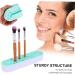 Buy Housoutil Silicone Makeup Brush Storage Box | Brush Drying Rack & Organizer | Green 28X5CM - Ideal for Air Drying & Desktop Organization - Buy Online on GoSupps.com