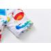 BONVERANO Baby Boys Swimsuit UPF 50+ Sun Protection, White Fish Print 9-12 Months - Buy Online on GoSupps.com