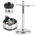 Professional Mens Shaving Kit: Faux Badger Hair Brush Alloy Soap Bowl & Stand Holder - Perfect for a Luxurious Grooming Experience - Buy Online on GoSupps.com