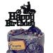 Motorcycle Cake Topper Scooter Cupcake Toppers Harley Happy Birthday Cake Topper for Man s Birthday Party or Boy s Birthday (black)