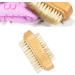 Wooden Nail Brushes Cleaning Bristle Nail Brushes Manicure Pedicure Nail Scrubber Double-sided for Fingernail Toenail Manicure Pedicure Nail Scrubber - Buy Online on GoSupps.com