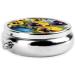Pansy Perfection Mini Round Pill Box - 3 Compartment Travel Organizer for Medicine | Portable Pill Case for Home & Office - Buy Online on GoSupps.com