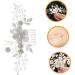 FRCOLOR Flower Comb Crystal Bridal Rhinestone Decor Bridal Hair Accessory Wedding Hair Comb Headpiece for Bride White Decor Hair Jewelry Rhinestone Accessories Bridesmaid Elegant - Buy Online on GoSupps.com