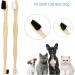 Dog Toothbrush Bamboo Toothbrushes for Dogs Cats 6 Pack Pet Tooth Brushing Kit Eco-Friendly Organic Dental Care Dual Headed Long Handle Cleanning Tool - Buy Online on GoSupps.com