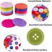 100 Pack 1 Inch Flatback Sewing Buttons for Arts, Crafts, Fashion Clothing - DIY Projects, Assorted Colors - Buy Online on GoSupps.com