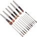 Face Powder Applicator Cosmetic Brush Set 18 Pieces Ergonomic Design Synthetic Fiber Aluminum Tube Multi-Purpose for Eyebrows Soft and Silky Blush Lips - Buy Online on GoSupps.com