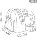 Zonewd Dog Hiking Backpack | Waterproof School Bag for Puppies | Double D-Ring Design for Samoyede & Golden Retriever - Orange - Buy Online on GoSupps.com