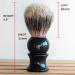 PB2 Best Badger Shaving Brush | Classic Black Resin Wet Shaving Brush for Men - International Shipping Available - Buy Online on GoSupps.com