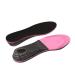 Healifty sport insoles sports performances Eva foam inserts sweat absorbing shock -damping pillow pads 5cm thickness (black and red)